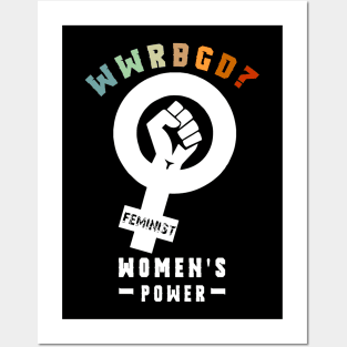 WWRBGD? RBG Ruth Bader Ginsburg Retro Feminist Tshirt Gifts Posters and Art